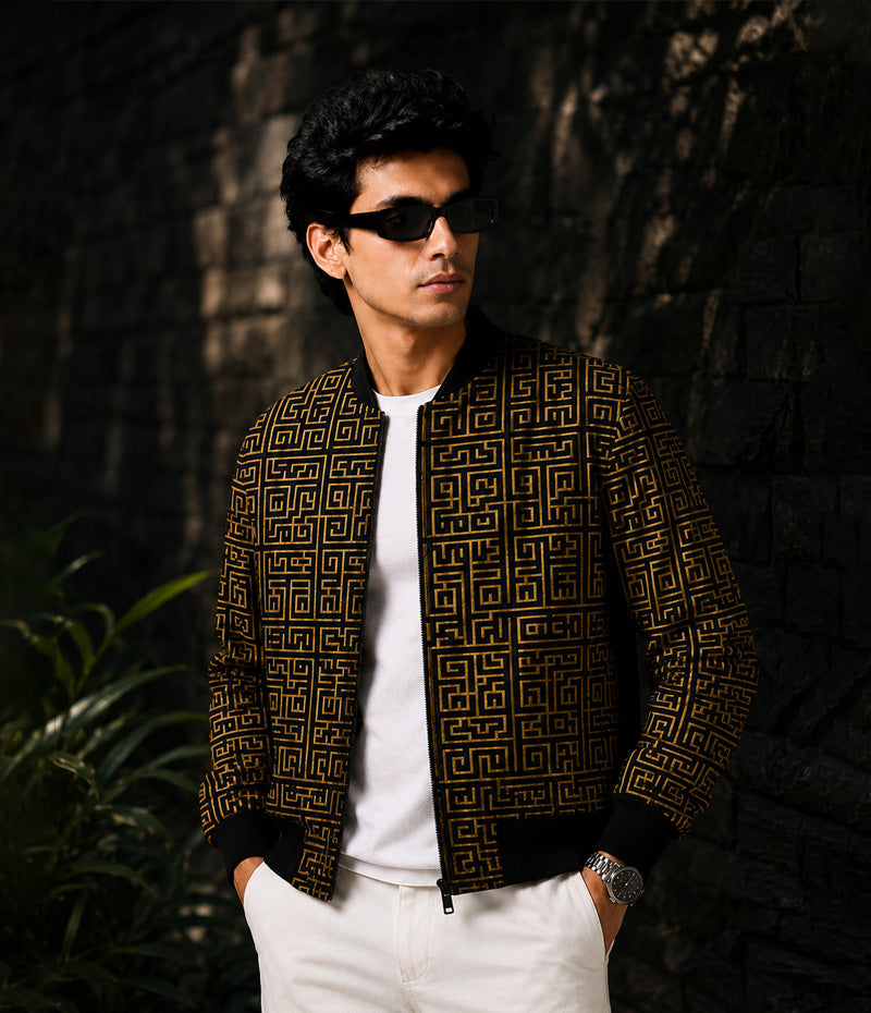 Printed Bomber Jacket