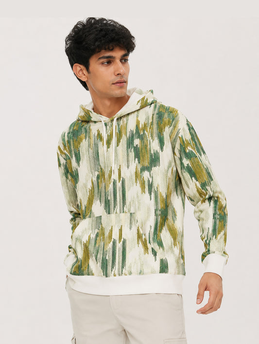 Handwoven Ikat Design Hoodie