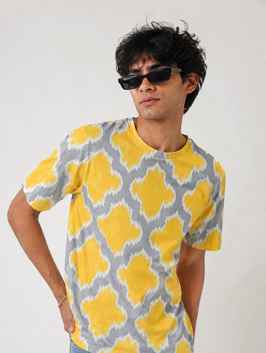 Ikat Diamond Print T-Shirt
