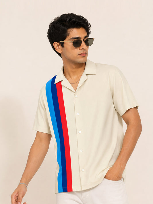 Vertical Racing Stripe Shirt