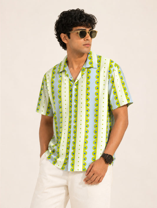 Mod Geometric Stripe Shirt