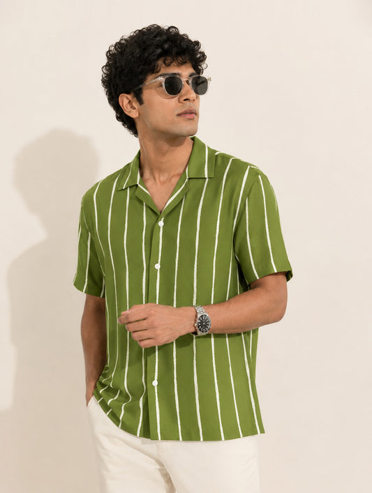 Rustic Stripe Pattern Shirt
