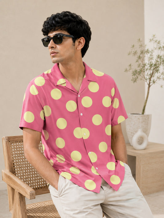 Pink Lemon Polka Print T-Shirt