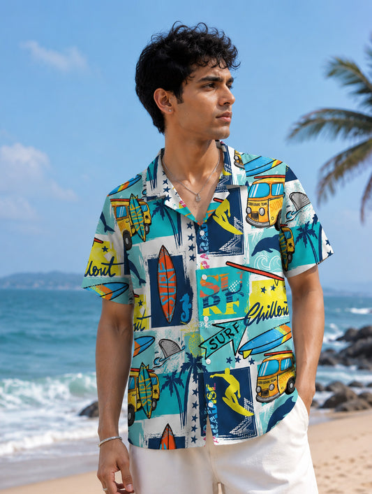 Beach Adventure Print Shirt