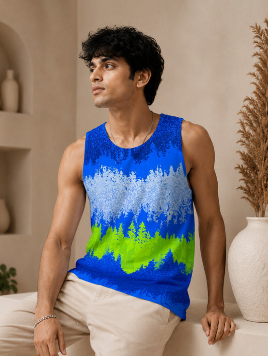 Neon Woodland Printed Sando