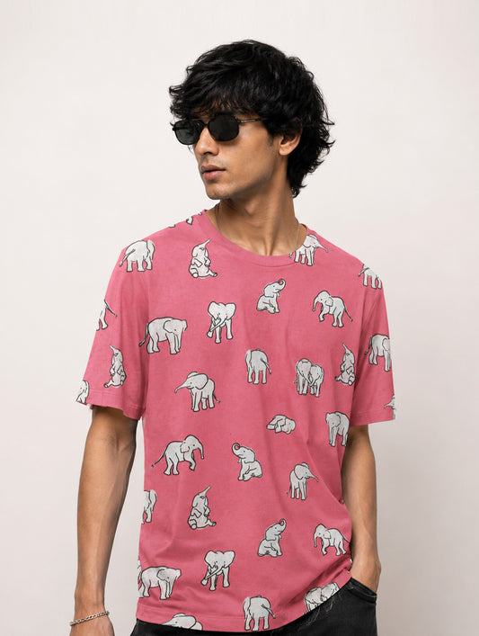 Little Elephant Printed T-Shirt