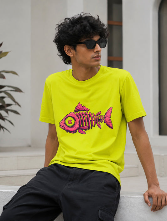 Dead Fish Printed T-Shirt