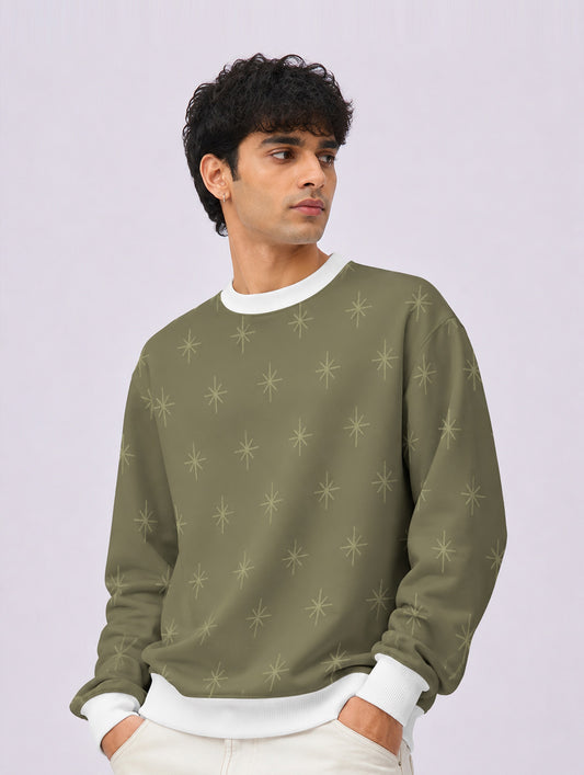 Atomic Starburst Pattern Sweatshirt