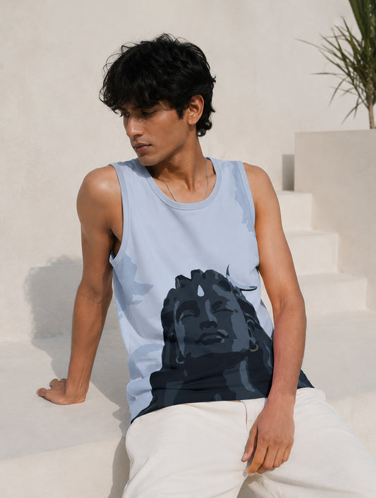 Mystic Adiyogi Printed Sando