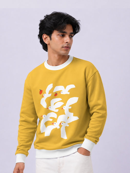 Coastal Bird Artwork Sweatshirt