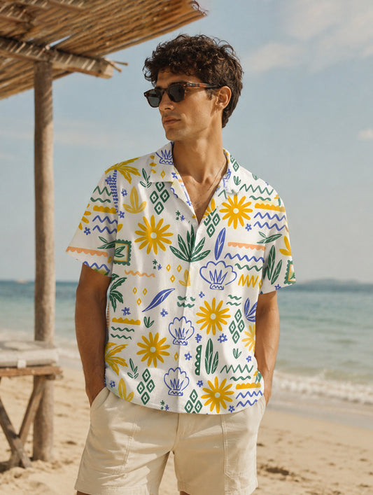 Island Doodles Printed Shirt
