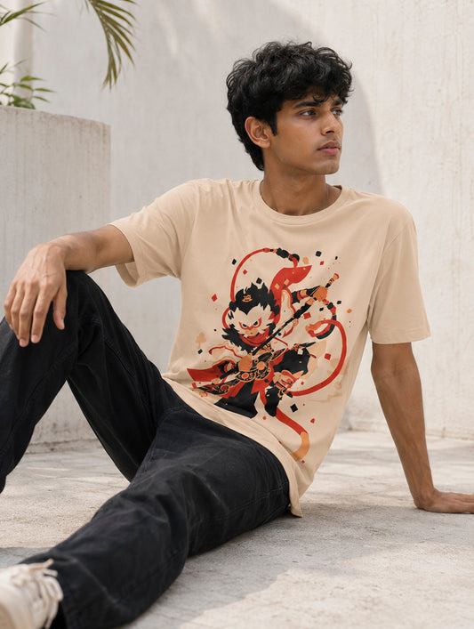 Monkey King Anime Printed T-Shirt