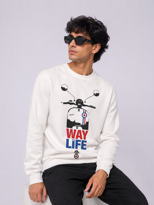 Way Life Print Sweatshirt