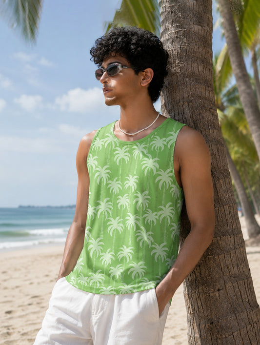 Palm Vista Printed Sando