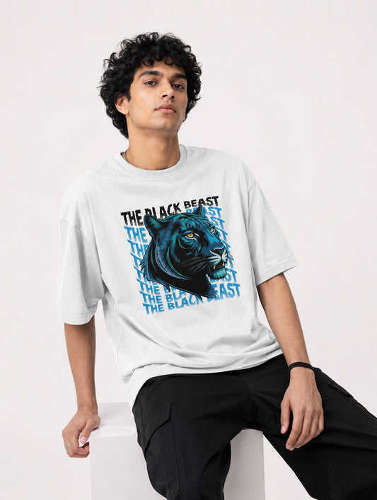 The Black Beast White Oversize T-Shirt