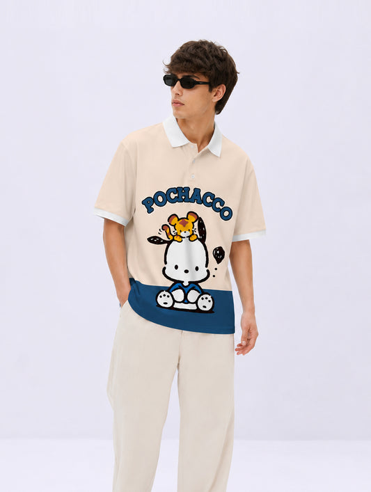 Pochacco Printed Polo T-Shirt