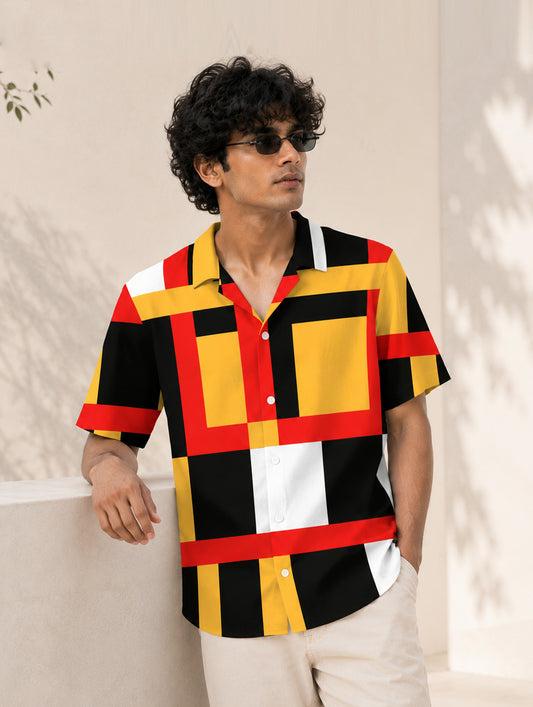 Modern Mosaic Printed Shirt