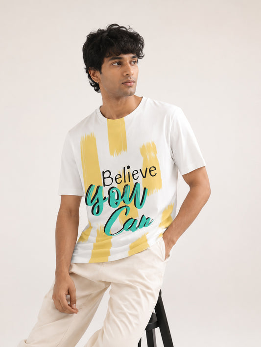 Believe You Can Printed T-Shirt