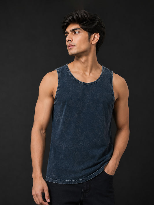 Acid Wash Polo T-Shirt #BM08