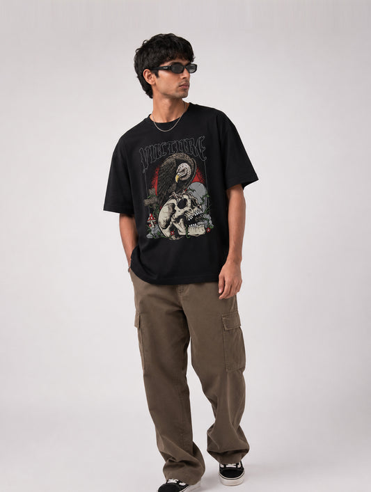 Vulture Black Oversize T-Shirt