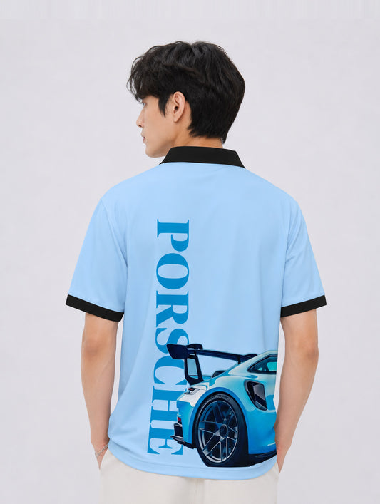 Porsche Print Polo T-Shirt