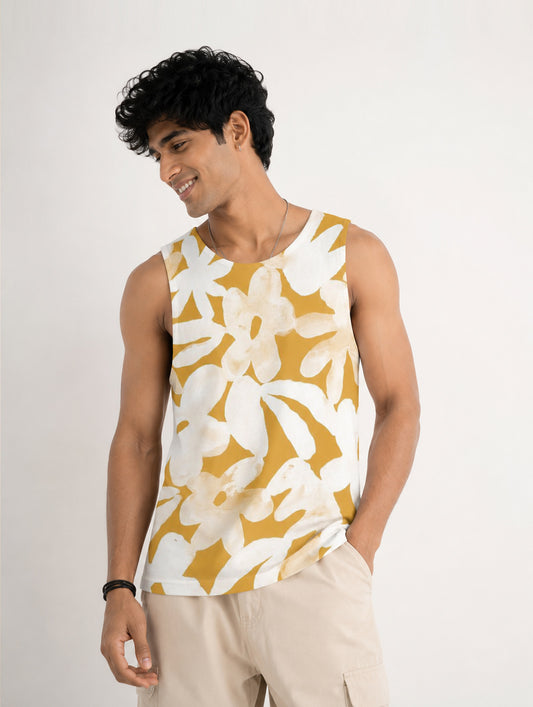 Vacation Floral Print Sando